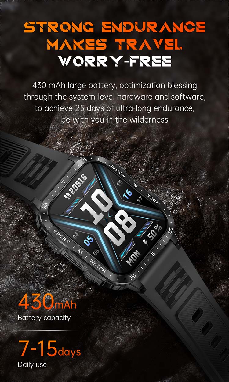 Sport Smart Watch, KT79 Smartwatch, KT79 Smart Watch, KT79 Light Smart Watch, Smart Watch with Flashlight, UV Light Smart Watch, KT79 Outdoor Smart Watch，KT79 Watch with Flashlight, KT79 Watch with UV Lamps